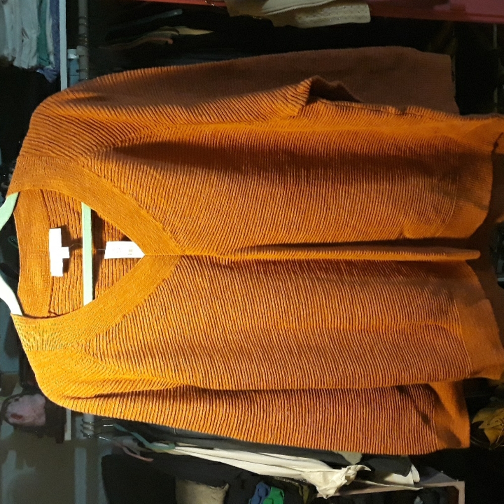 Women Loft V neck sweater tunic new with tags XL